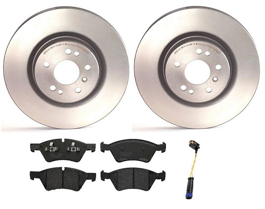 Mercedes Brakes Kit - Brembo Pads and Rotors Front (330mm) (Low-Met) 164420262064 - Brembo 1533650KIT